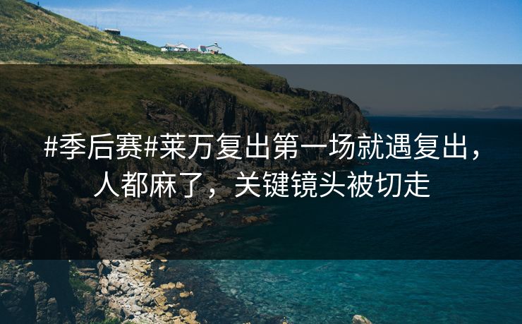 #季后赛#莱万复出第一场就遇复出，人都麻了，关键镜头被切走-第1张图片-开云体育官网首页 - 赛事实时汇聚